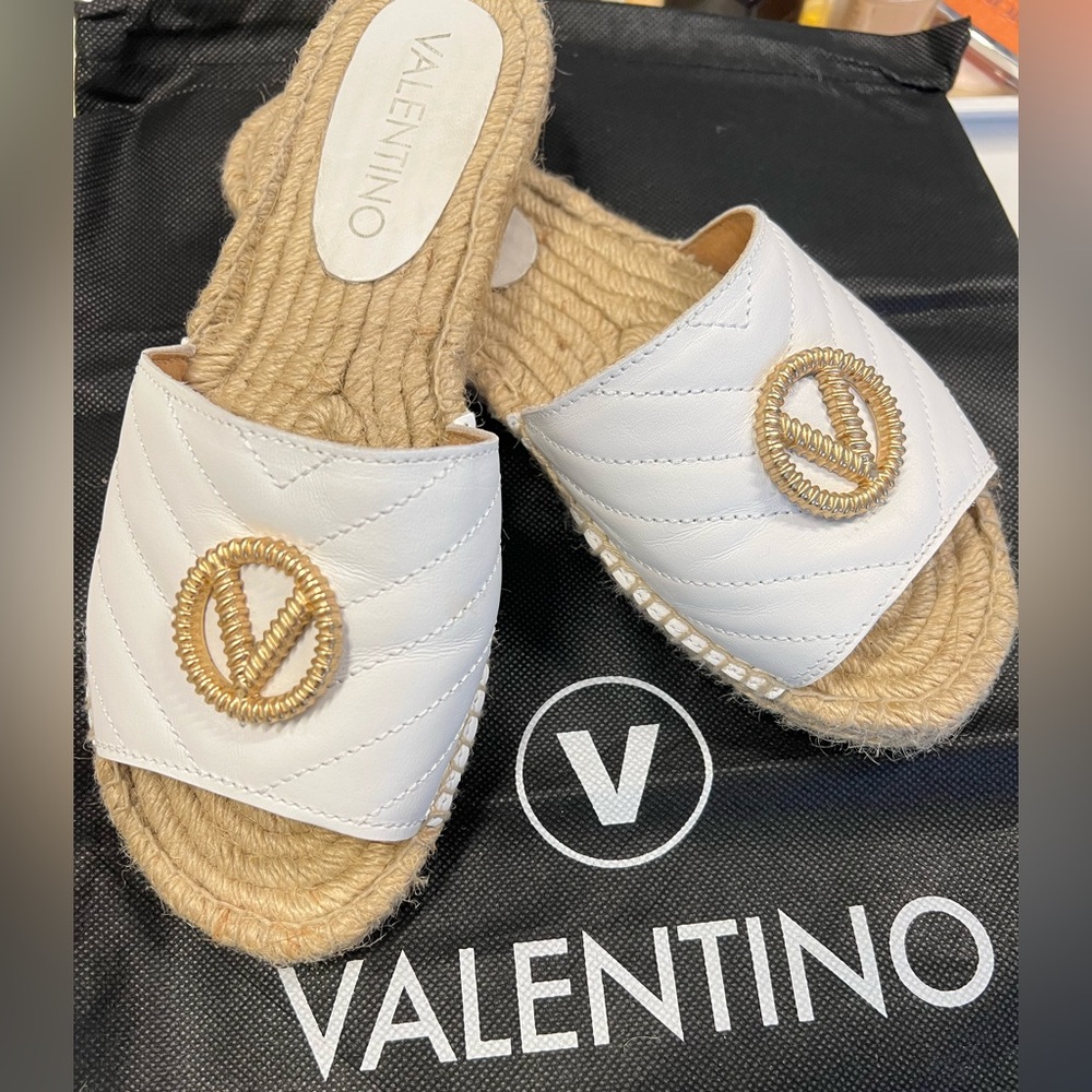 Valentino Flat Espadrille Sandals